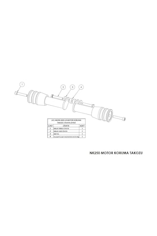 Cf Moto Nk 250 2023-2024 Motor Koruma Takozu