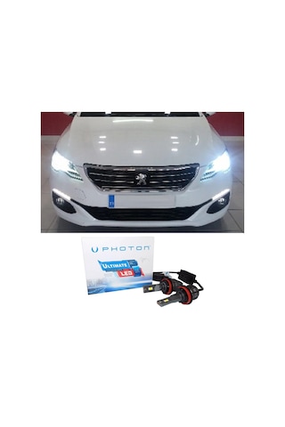Peugeot 301 Led Xenon Uzun Far Ampulü H1 Ultimate 9500 Lumens Yeni Seri Beyaz 2017+