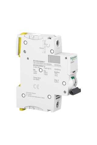 Schneider Electric Acti9 İc60N A9F73110 10A Sigorta (1P, 6Ka, B Eğrisi)