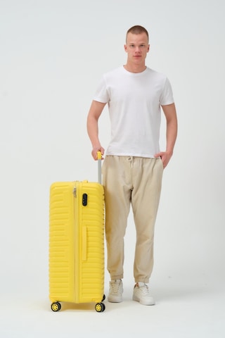 Keo-plus Sarı Büyük Boy Silikon Kırılmaz Pp Valiz Sarı