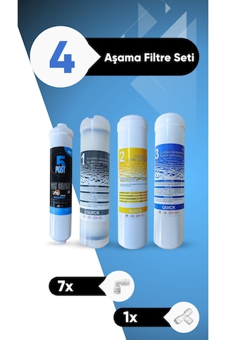 Kapalı Kasa Su Arıtma Cihazı 4lü Filtre Seti