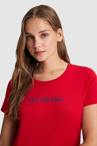 U.s. Polo Assn. Kadın Kırmızı Tişört Basic 50323450-vr030 Kirmizi