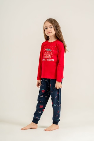 Rolypoly Winter Everywhere Anne Kız Kırmızı Uzun Kol Pijama Takım Rp3938-a-v1 Rp3938-a-v1
