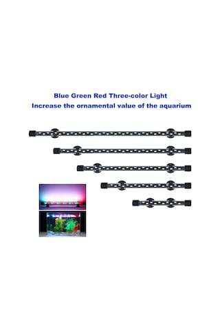 Singree Parlak Led Akvaryum Aydınlatma Lambası - 30 Led, 10w, 48cm, Avrupa Fişi Çok Renkli