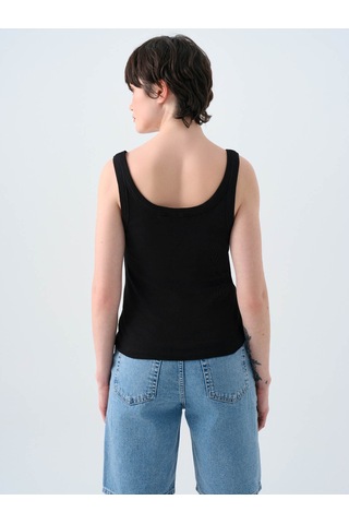 Loft Siyah Kadın Kolsuz T-shirt Lf2038440 Siyah