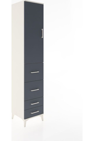 Hyperion Dolap 2 Raflı 4 Çekmeceli Tek Askılı 44x44x221 Aytaş... Aytaşı