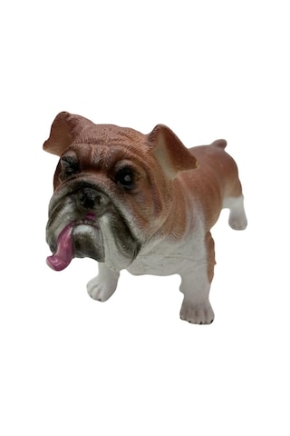 Soft Köpekler - Amerikan Bulldog Cinsi Köpek - E013 Hayvan Figürü