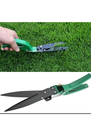 Yeşil Saplı 33 Cm Çim Biçme Makası Budama Makası