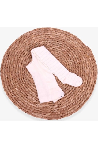 Breeze Kız Çocuk Külotlu Çorap Krem (6 Ay-2 Yaş)