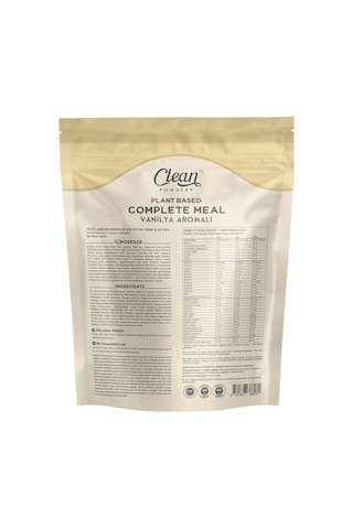 Clean Powders Bitkisel Öğün Tozu (Plant Complete Meal) 600 Gr - Vanilya