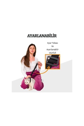 Araç Köpek Kedi Koltuk Emniyet Kemeri Evcil Hayvan Araba Metal Emniyet Halkası Tasması Tokası