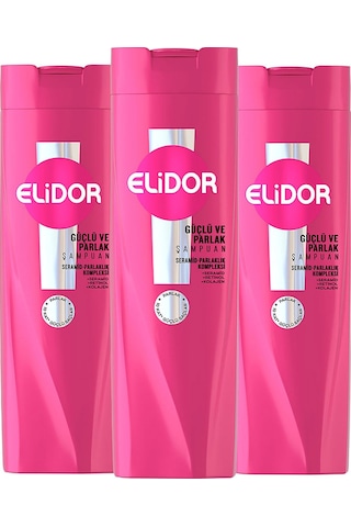 Elidor Güçlü ve Parlak Saç Bakım Şampuanı 3 x 400 ML