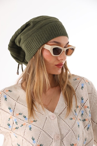 Kadın Ipli Bere Haki