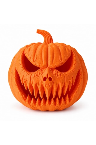 Balkabağı Feneri 16 Cm 3d Baskı Halloween Masa Dekoru Cadılar Bayramı 16cm