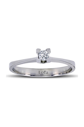 Lova G Renk 0,11 Karat Pırlanta Tektaş Yüzük - 1050112