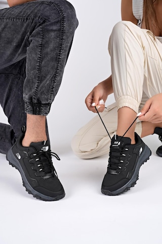Muggo North Unisex Garantili Trekking Outdoor Ayakkabı Siyah-Siyah