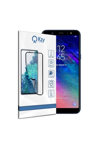 Samsung Galaxy A6 Plus 2018 ile Uyumlu Tam Kaplayan Fibernano Esnek Cam Ekran Koruyucu
