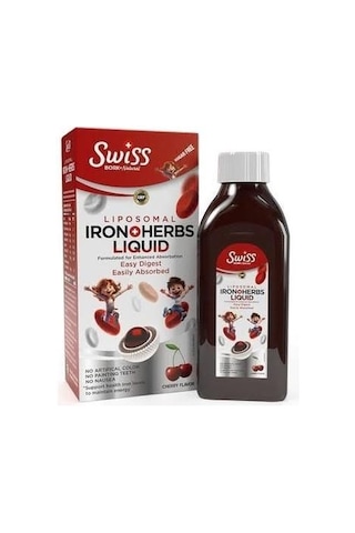 Swiss Bork Iron Herbs Liquid Kids Şurup 150 Ml