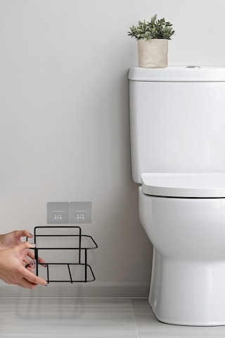 Okyanus Home Eko Magic Askılı Kare Mina Çöp Kovası Siyah