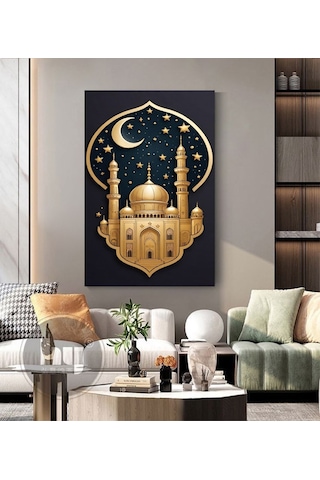 Ramazanı Şerif Gelişi Kanvas Tablo Ev Duvar Salon Ofis Dükkan Hediyelik Dekarasyon Süsü
