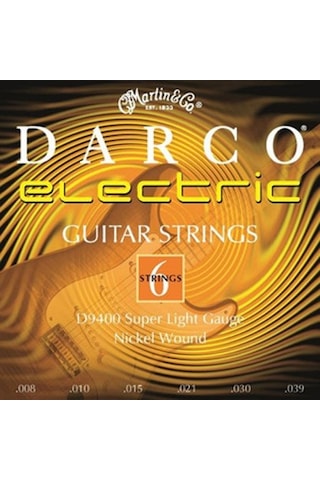 Darco Martin D9400 08-39 Elektro Gitar Teli Darco Super Light