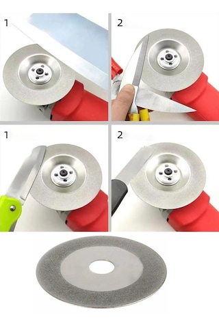 Bıçak Satır Makas Balta Bileme Diski 100mm Elmaslı Eğeleme Disk A