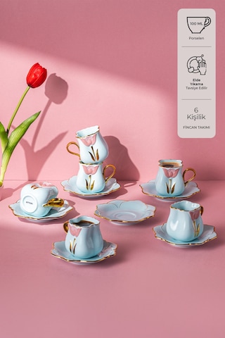 Emsan Zernigar 6 Kişilik Kahve Fincan Takımı 100 Ml Multicolor