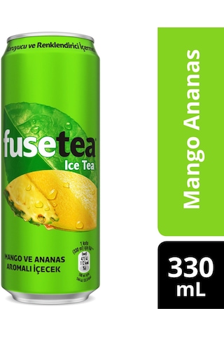 Fuse Tea Mango Ve Ananas Aromalı Soğuk Çay 330 Ml X 12 Adet