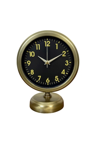 Retro Elegance 25 X 20 Cm Eskitme Metal Masa Saati Çok Renkli