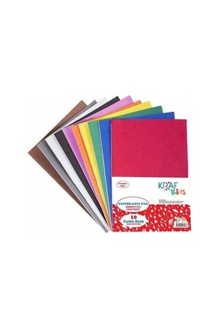 Kraf Kids Eva 20X30 2Mm Yapışkanlı10'Lu Kk 20
