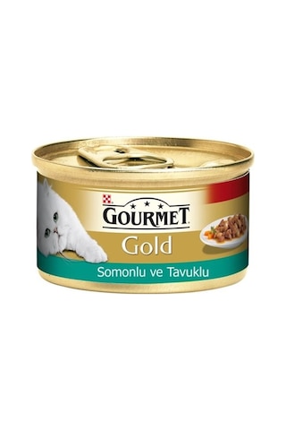 Gourmet Gold Somon ve Tavuklu Konserve Yetişkin Kedi Maması 24 x 85 G Gourmet Gold Somon ve Tavuklu Konserve Yetişkin Kedi Maması 24 x 85 G
