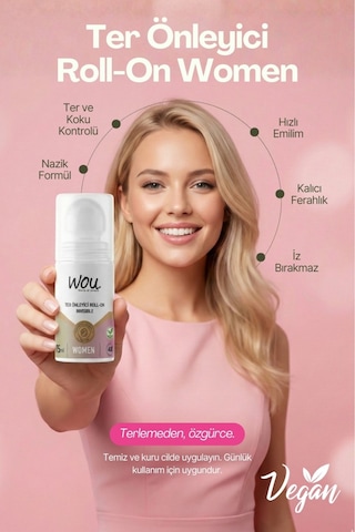 Wou Ter Önleyici Leke Karşıtı Roll-on 75 Ml Women