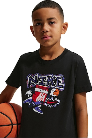 Nike Sportswear Kids Tee Box Hoops Kids Tee Grafik Baskılı Çocuk Tişört Siyah