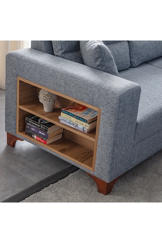 Eymense Tloft Köşe Koltuk Takımı Gri Sağ Köşe