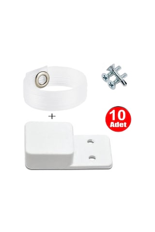 Aletçantam Sineklik Kulp Seti Şeffaf Tutma Halkası Kaldırma Çekme Kulbu Takoz Seti -10 Takım