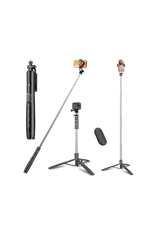 Xiaomi 14t Pro Uyumlu Snapshot Magic Q05 Selfie Çubuğu, Üç Ayak Standı, Uzatılabilir Monopod