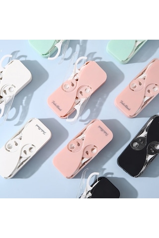 Sones Fukubook Taşınabilir Mini Otomatik Açılıp Kapanan Diş İpi Saklama Kutusu Diş İpi İle Yeşil