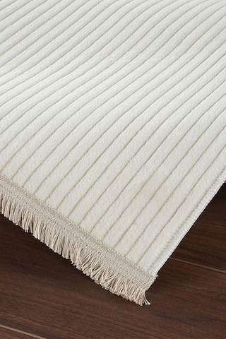 Tropikal Home Konforlu Şık Dekoratif Kaymaz Tabanlı, Yıkanabilir Ve Leke Tutmaz Dört Mevsim Yolluk, Krem 50 X 80 Diğer