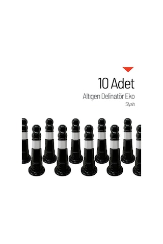 10'lu Altıgen Delinatör Seti Eko, Esnek Duba-3735