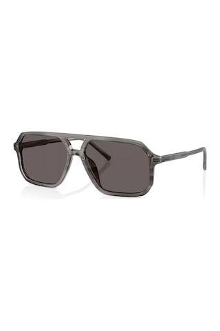Dolce Gabbana Dg 4541 347987 59 Erkek Pilot Çizgili Şeffaf Gri Kemik Güneş Gözlüğü