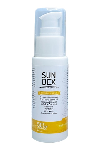 Sundex Healthy Shine Yağlı ve Karma Ciltler İçin Yüz Güneş Kremi SPF50+ 50 ML
