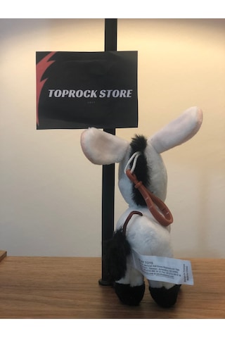 Sevimli Eşek Peluş Oyuncak Hediyelik Oyuncak Anahtarlık Uyku Arkadaşı 12 Cm Ekru