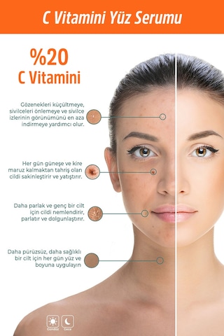 Jiyu C Vitamini Serum Süper Aydınlatıcı Cilt Tonu Eşitleyici 30 ML