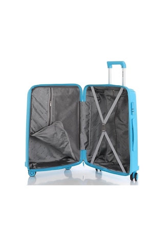 Mçs 3lü Set Kırılmaz Silikon Seyahat Valizi Bavulu V305 Açık Mavi