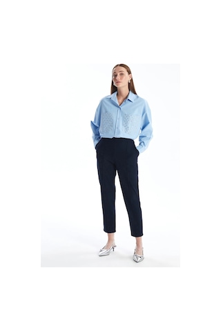 LC Waikiki Beli Lastikli Standart Fit Kadın Pantolon Navy