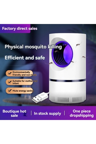 Geekyou Ev İçin Led Usb+adaptörlü Moskito Öldürücü Lamba - 8 Led Işıklı A06 Beyaz - 100 M² Etki Alanı