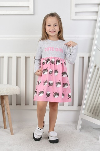Kız Çocuk Elbise Cute Girl Pembe