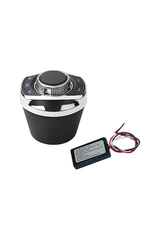 Jeehugo Siyah Arka Işıklı 8 Tuşlu Kupa Şekilli Kablosuz Direksiyon Kontrol Cihazı - Araç Direksiyon Kumandası