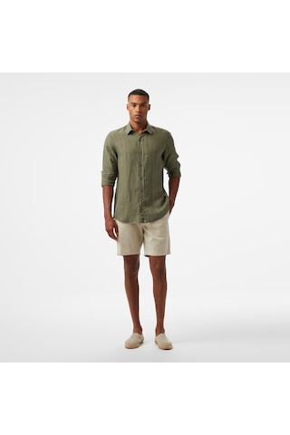 Nautica Erkek Yeşil Classic Fit Çizgili Gömlek Çizgili W55446t Yeşil