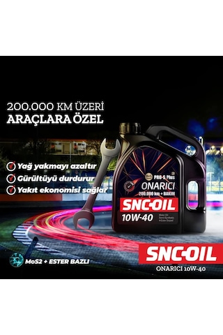 Snc-oil Onarıcı 10W-40 200.00 KM+Bakım Motor Yağı 4 L